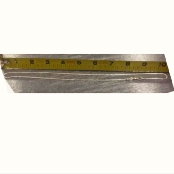 Silver Snake Chain 20” Necklace Stamped 925 1mm - Picture 7 of 8